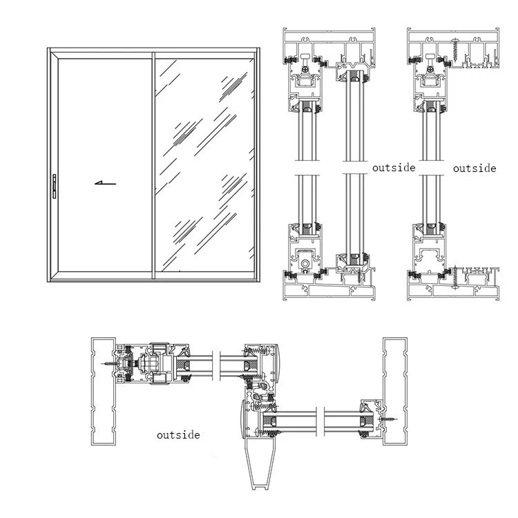 Heat-resistance Bedroom Sliding Door 3